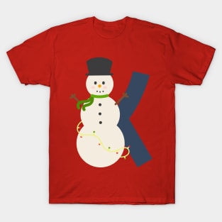 Christmas Letra K T-Shirt